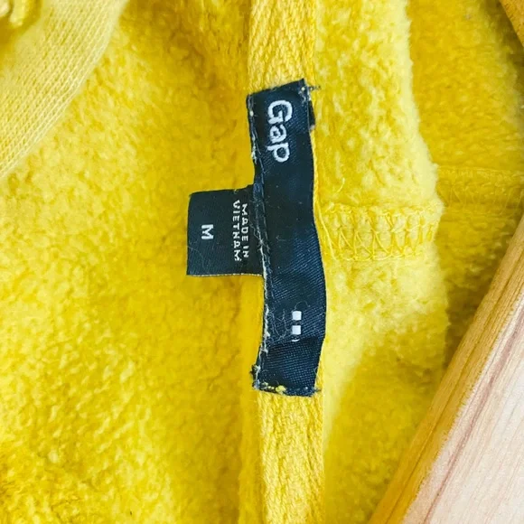 GAP AUTHENTIC YELLOW HOODIE FOR MEN’S & WOMEN’S - Picture 4 of 5